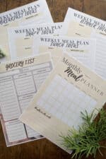 Cute Weekly Meal Planner Printable Template: Free Download - My Health ...